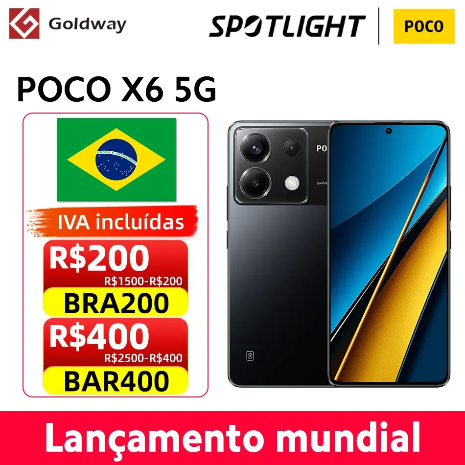 (Do Brasil) Smartphone Poco X6 5g 12/256gb | Verso Global